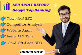 do a deep SEO  audit report of your website and competitors analysis