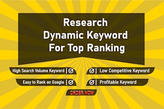 research dynamic SEO keywords for search ranking