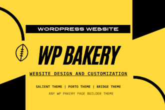 build wordpress website with salient theme and wpbakery