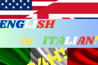proofread, correct and translate in italian in 24h