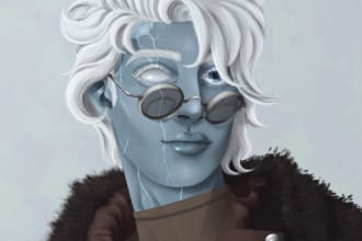 draw fantasy character concept art, and dnd character art