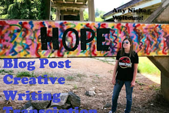 creative writing, blogging any niche