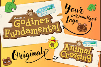 do a custom animal crossing new horizon logo