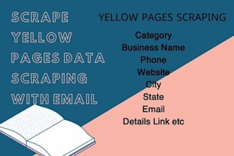 scrape yellow pages data scraping with and without email