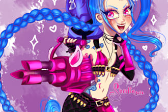 full color illustrations cute