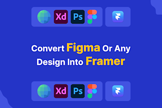 convert the pixel perfect design from figma to framer