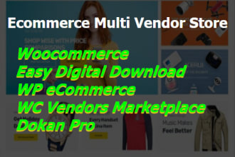 build digital multivendor store with woocommerce or edd