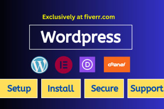 setup wordpress, install and secure wordpress website