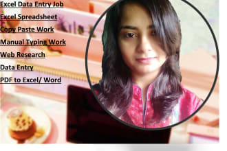 do data entry, web research, copy paste, typing work, file conversion