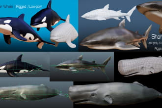 create realistic 3d creatures and animals