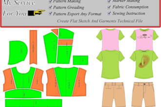 make a sewing patterns for apparels