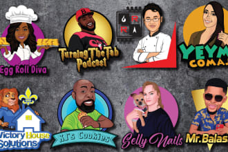 design caricature logo of you