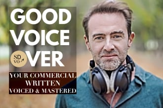 write, voice and produce your irish and british radio or online commercial