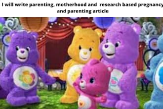 write parenting, motherhood and  research based pregnancy and parenting article