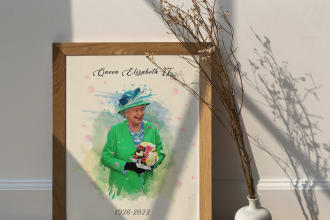 create wonderful watercolor to save your memories