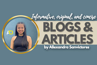 write articles or blog posts for your website