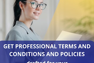 make terms and conditions and privacy policy for your website or app