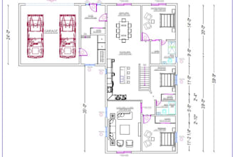 draw architectural floor plans, elevations, sections