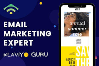 setup klaviyo email flows and email template for shopify