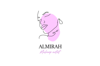 design elegant feminine minimalist line art hand drawn logo