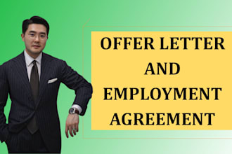 draft customized employment contract and agreement