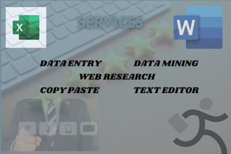 be your data entry manager