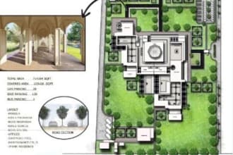 do architectural site plan urban design master plan and floor plan render
