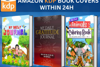 create amazing amazon KDP low content book cover design