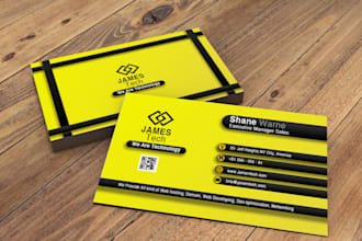 design a professional business card with a free qr code