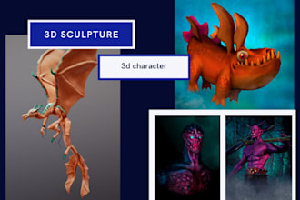 a 3d character model for you