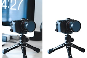 add a professional background edit for your merchandise
