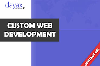do custom web development