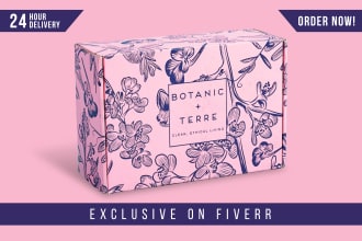 do mailer box design, product packaging box design and 3d