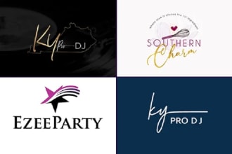 make a wedding calligraphy monogram logo design