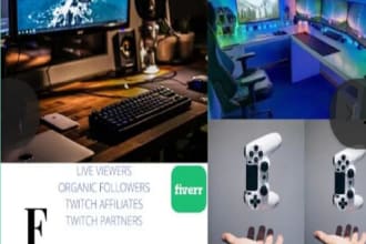 do organic twitch channel promotion to bring real  followers and viewers