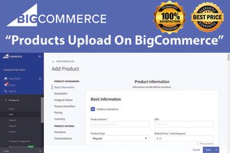 do product upload on bigcommerce