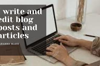 be your editor and writer