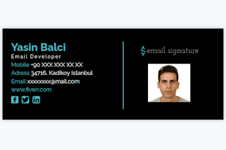 create mobile and dark mode friendly HTML email signature