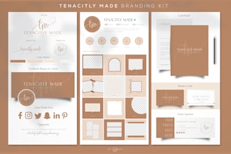 do a signature logo with stationery and instagram branding