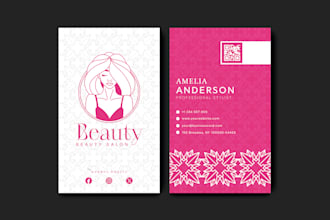 design a luxury, elegant, or feminine logo and business card