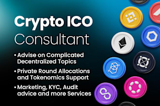 be your crypto ico consultant