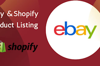 ebay product listing and shopify product listing