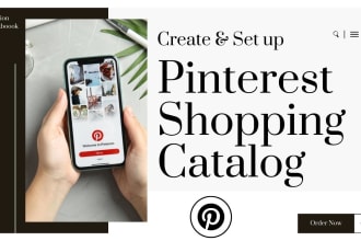 add pinterest shopping catalog , tags and conversion tracking