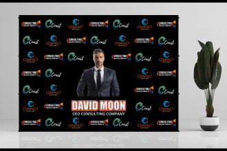 design backdrop, step, and repeat banner for you