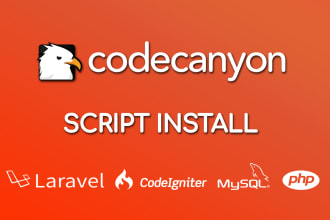 install configure and customize PHP laravel codeigniter scripts from codecanyon