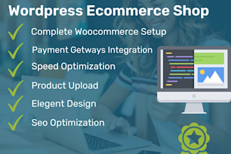 develop wordpress ecommerce online store or online shop