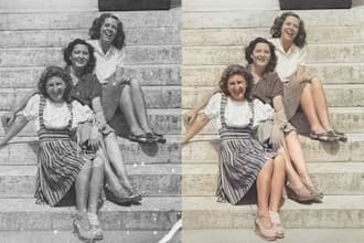 restore, repair, fix damaged photo, image restore