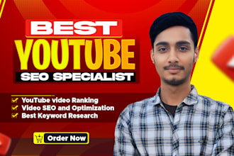 do the best youtube video SEO specialist for video ranking