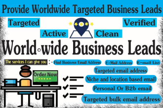 create a targeted email lead list for any business niche
