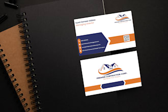 design a elegant visiting card within 24 hours
